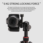 FM5S Portable Tripode Lightweight Travel Stand Tabletop Video Mini Tripod with 360 Degree Ball Head for Camera DSLR SLR
