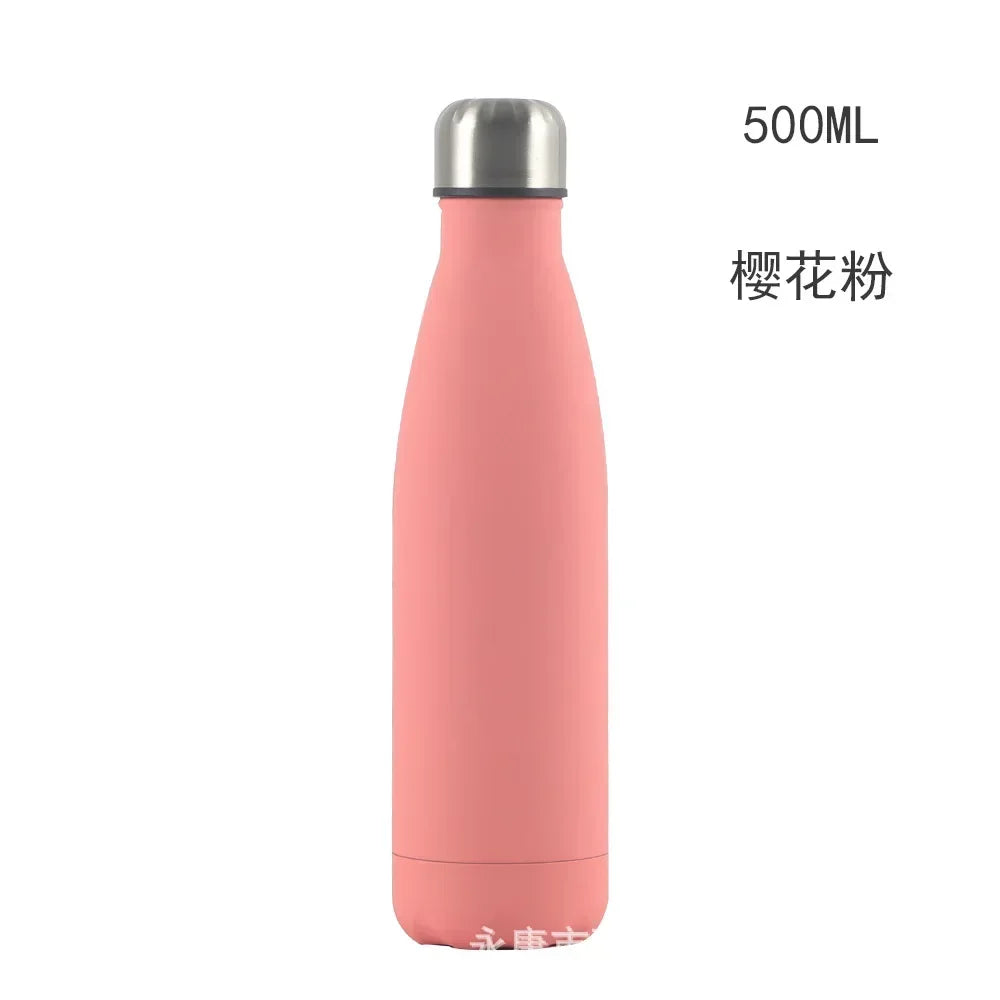 500/750/1000ml Double-Wall Insulated Vacuum Flask Stainless Steel Thermos  BPA Free for Outdoors Sport Water Bottle