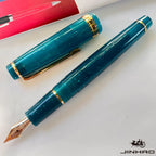 Jinhao 82 Fountain Pen Golden Clip EF/F/M Nib Acrylic Ink Pen Luxury Writing Pens for Stationery Business Office School Supplies