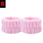 4/2PCS Wrist Washband Microfiber Wrist Wash Towel Band Wristband Scrunchies Wash Face Absorbent Wrist Sweatband Women Headband