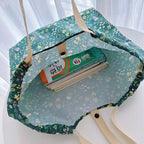 16L Large Capacity Japanese Style Casual Handbag Folding Supermarket Shopper Bag Lovely Travel Accessory