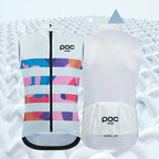 New CULB POC Night Riding Road Bike Summer Windproof Waterproof Charge Riding Vest Graffiti Color blocked Edition