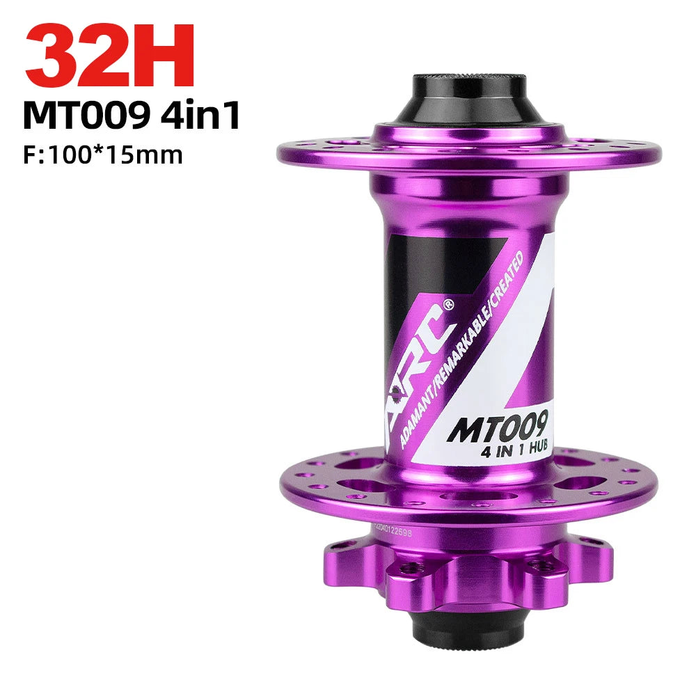 MT009 Boost MTB front disc hub 28H/32H/36H 15x110 or 15x100, QR/Thru Axle, colors