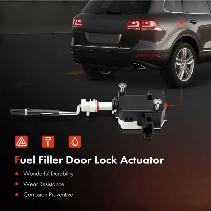Fuel Filler Door Lock Actuator with Coupling Rod 1J0810773B For VW Golf 99-01 Jetta99-05 Touareg 04-10 Bora 98-01