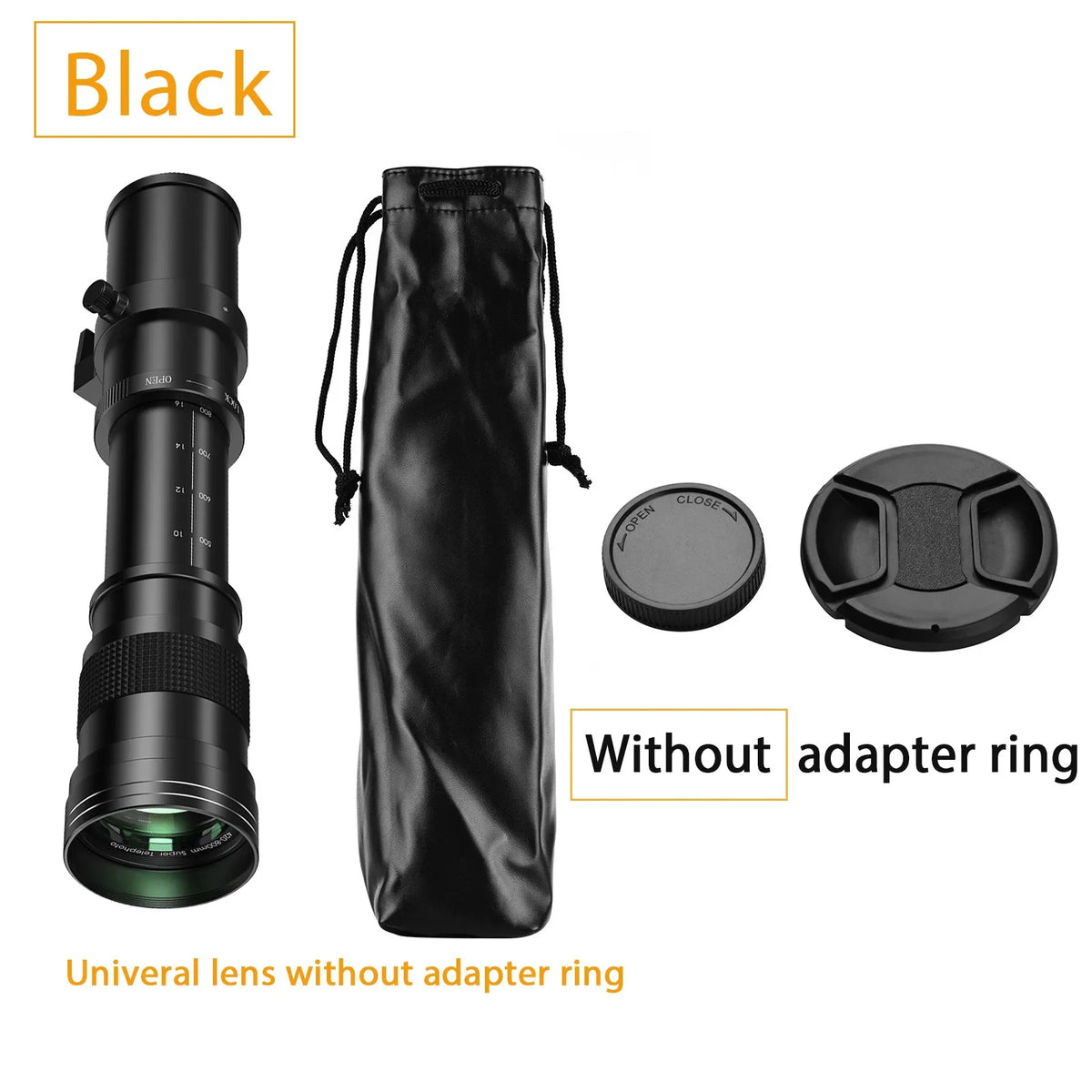 Lightdow 420-800mm f/8.3-f16 Manual Telephoto Zoom Lens for Canon EOS R1 80D T3 T4 T5i T6 Nikon Sony Olympus Pentax DSLR Cameras