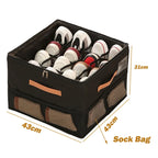 1pc Multiple Lattices Shoes Storage Box Foldable Separated Shoes Box Large Capacity With Handle Shoe Dispenser Shoes Organizer