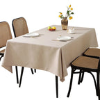 Rectangular Tablecloth Cotton And Linen Tablecloth Waterproof Oil-Proof Solid Color Cover Towel Home Dining Table Decoration