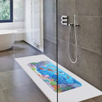 1pc Cartoon Extra Long Bathtub Mat 40x100cm Non Slip Bath Mat for Bathroom Tubs Shower Mats with Suction Cups & Drain Holes
