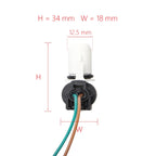 For Mini Cooper Paceman Clubman Side Turn Signal Light Car Bulb Holder T10 Socket Base Connector Wiring Accessories 2PC