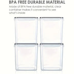 4/2pcs THELIFE RV Must-Have! 2.5L/84.5oz BPA Free Airtight Food Storage Containers for Flour, Sugar, Cereal