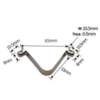 Spring Clip Locking Tube Pins 8mm V-Shaped Double Bead for Tent Pole/Kayak Paddle, 100pcs