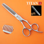 TITAN High-end barber scissors professional hairdressing shear thinning hair scissors Hair thinning