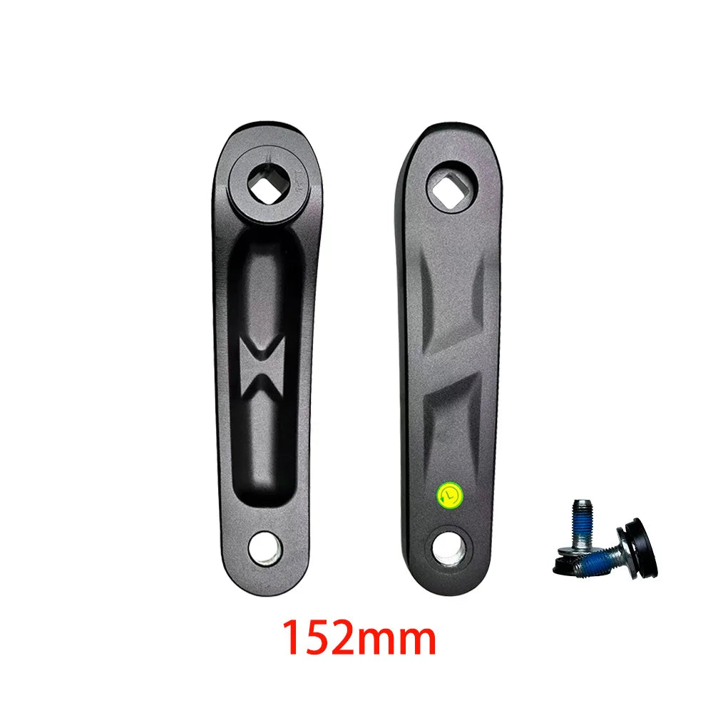 E-Bike Crank Arm Set Alloy Square Taper Hole Exercise Bike Dynamic Crankset 114/127/135/140/152/160/165/170/175 Bicycle Parts