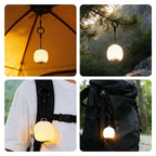 WESTTUNE Portable Camping Lantern Rechargeable LED Picnic Lamp MINI Egg-Shaped Squeeze Silicone Light for Outdoor Cozy Ambience