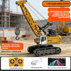 1/64 Remote-controlled alloy forklift Engineering vehicle Tabletop toys Model Collection Gift For Boys