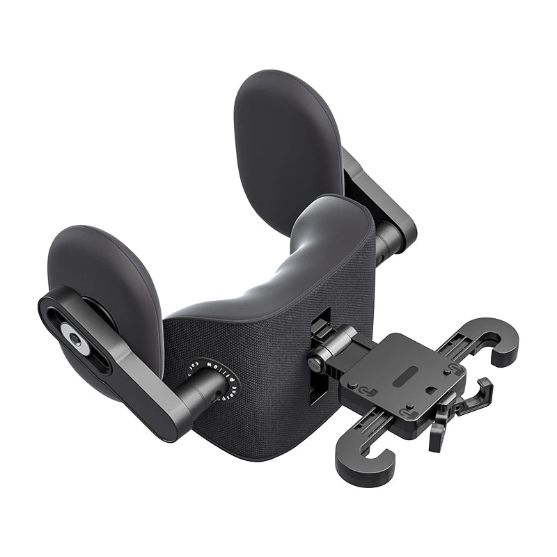 3-in-1 Car Headrest & Neck Support Pillow with Side Bolster - Thick Memory Foam, 6-Way Adjustable Headrest & Neck Support, Auto-