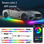 Neon LED RGB Car Underglow Bottom Light Remote/APP Control Flexible Waterproof LED Strip Car Underbody Light Decorative Lamp