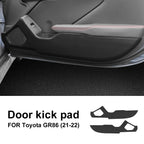 Suede For Subaru BRZ Toyota GR86 2021 2022 2023 2024 2025 Anti-kick Pad Sticker Leather Carbon Car Door Protection Accessories