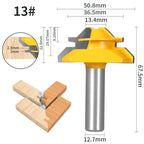 YUSUN 1PC 45° Degree  Lock Miter Router Bit  Woodworking Milling  Cutter For Wood Tools