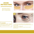 EELHOE 24K Gold Eye Mask Anti Dark  Hydrating Under Eye Gel Pads  Revitalizing Firming Eye Care Treatment for Fine Lines