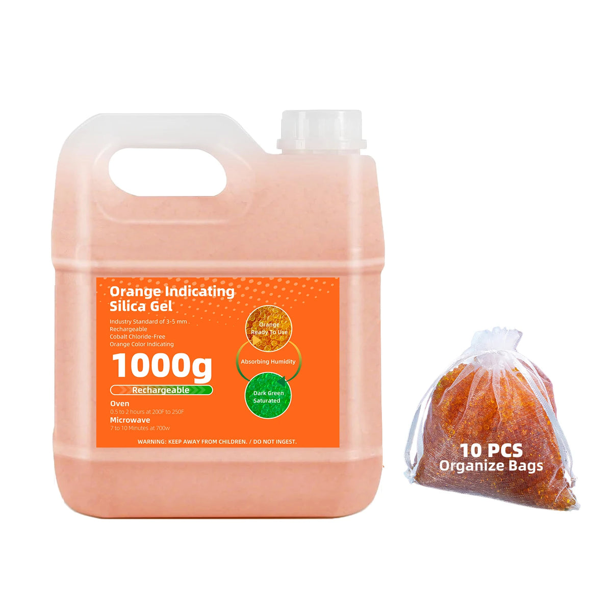 Silicagel 1/2/3/5 kg Orange Blue Indicating Silica Gel Beads  1000/2000/3000/5000g Desiccants Reusable Desiccant Beads
