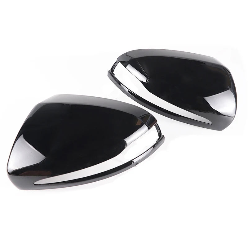 Mercedes-Benz Door Mirror Cap Covers Carbon Fiber Look or Bright Black for W205 W213 W222
