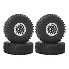 Metal 1.9 Beadlock Wheel Rim Tires Set for 1/10 RC Crawler Car Axial SCX10 III AXI03007 90046 TRX-4 Redcat GEN 8
