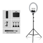 SH 18 Inch Knob Ring Light LED Selfie Video Lamp With Tripod Stand Phone Clip For YouTube Live Lighting Photo Photography Studio