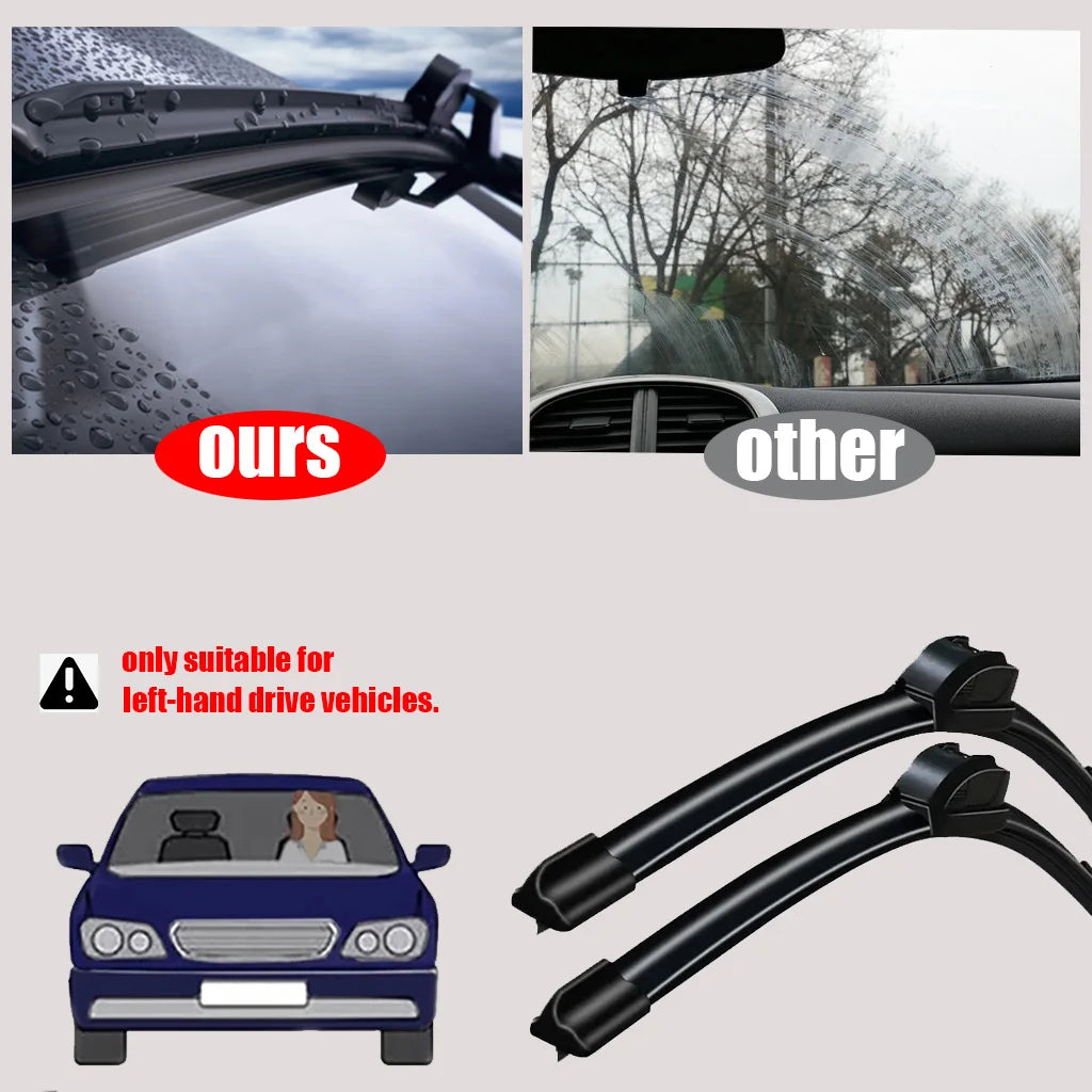 For TESLA Model 3 Model S Model Y Roadster Front Wiper Blades 2012-2024 Windscreen Windshield Window Accessories 2021 2022 2023