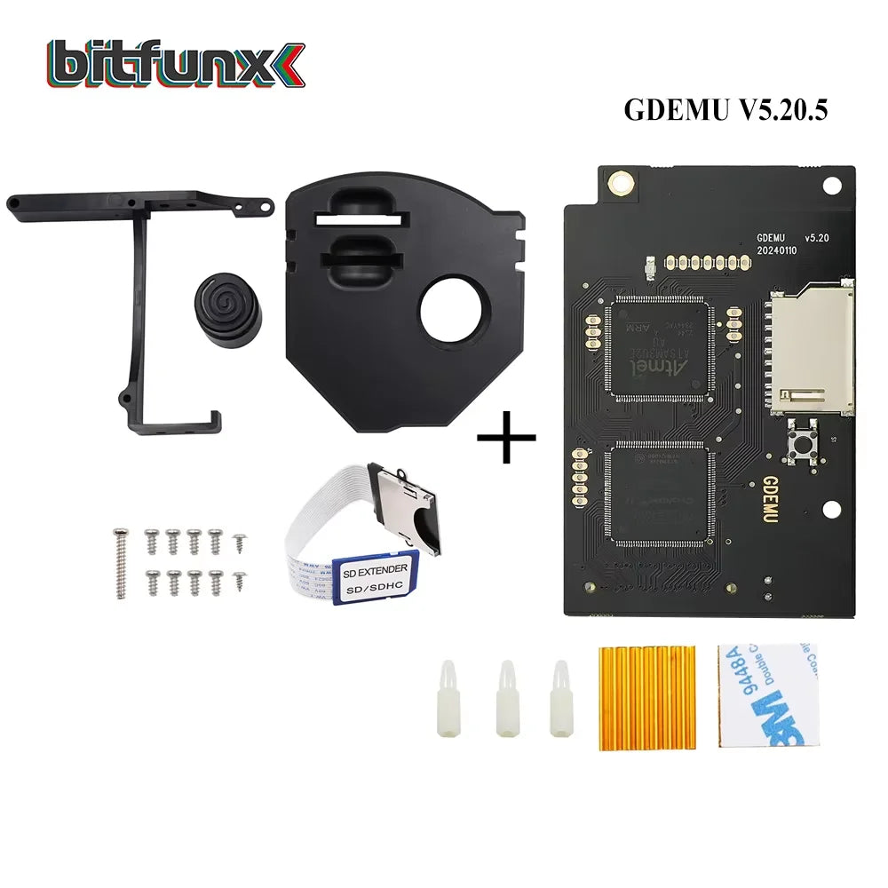 BitFunx GDEMU Mount Kit Remote SD Card Extension Cable For SEGA DC Dreamcast VA1 Game Console