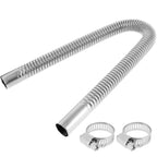 Straight Thru Hull Exhaust Skin, Fitting 24mm Tube Pipe , 316 Stainless Steel Exhaust Tube Fitting Kit for Diesel Parking heater