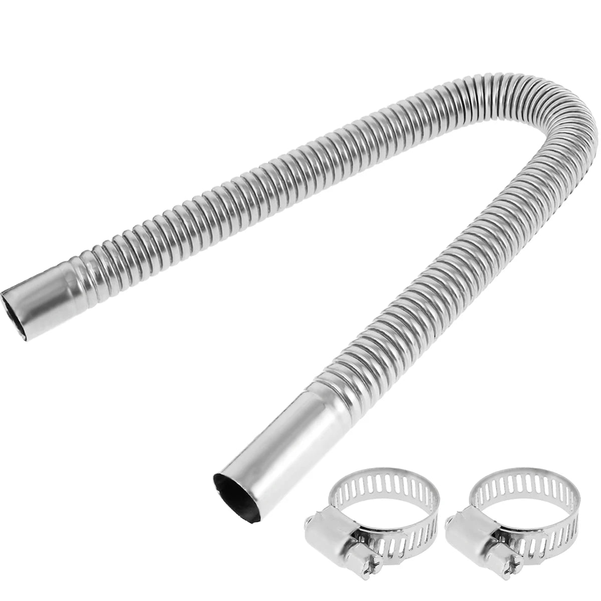 Straight Thru Hull Exhaust Skin, Fitting 24mm Tube Pipe , 316 Stainless Steel Exhaust Tube Fitting Kit for Diesel Parking heater