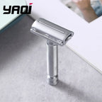 Yaqi Monarch Matte Chrome Color Safety Razor Yaqi Beard Shaver