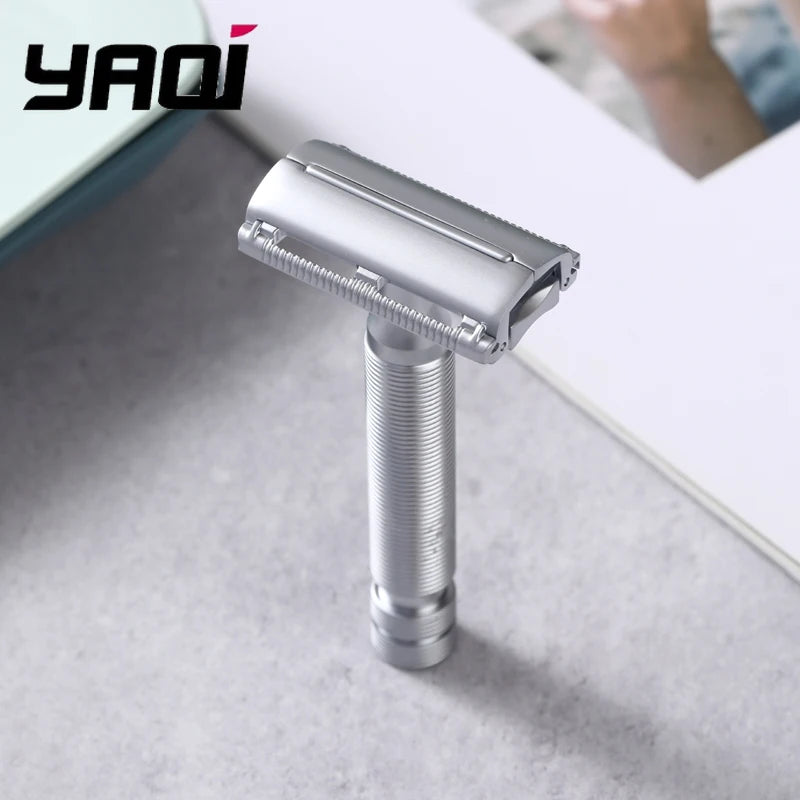 Yaqi Monarch Matte Chrome Color Safety Razor Yaqi Beard Shaver