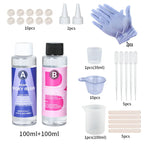 Clear Epoxy Resin Kit 1:1 High Gloss Bubble Free for Casting & Coating, 50-500ml