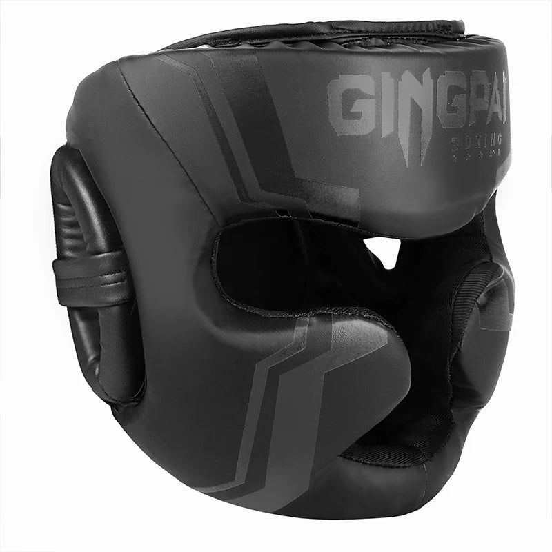 Boxing Headgear Helmet for Kickboxing Muay Thai MMA Sanda Training, Red/Blue/White, S-XL