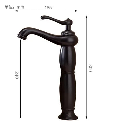 Bathroom Tall Basin Faucet Antique Bronze Brass Mixer Solid Copper Luxury Europe style Tap torneiras para banheiro crane YT-5062