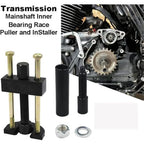 Transmission Mainshaft Inner Bearing Race Installer Puller Tool for 1984+ Harley Big Twin, Aluminum