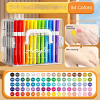 12/24/48/60/84Color Acrylic Brush Markers Set, Liquid Ink Art Acrylic Paint Markers Set for Art and DIY Craft No box
