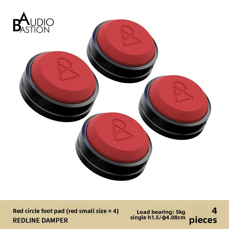 AudioBastion Anti-Vibration Pads for Speakers/Subwoofer/Amplifier - Hi-Fi Isolation Feet Improve Sound Quality (Set of 4)