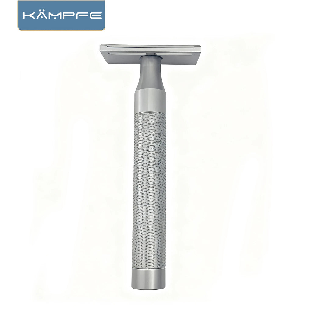 KAMPFE Aluminum CNC Machining  Handle Light Weight 1 Single-edged Blade  Mens Shaving Safety Razor  shaver