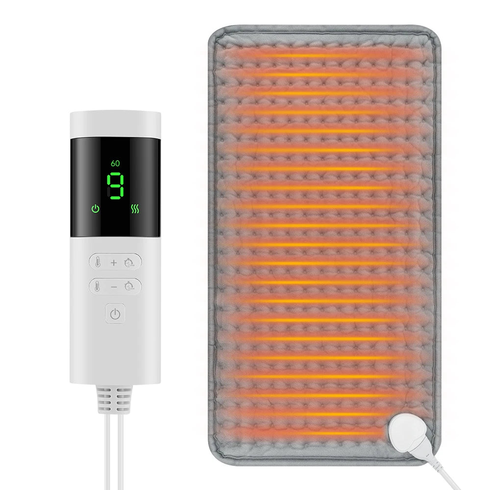9 Level 4 Mode Timer 30X60cm Electric Heating Pad Blanket Hot Heated Pad for Abdomen Shoulder Knee Legs Winter Warm Washable