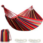 Hammock Leisure  Durable Single Travel Swing Chair Hanging Bed Casual Hammocks for Patio Garden Backyard Outdoor Indoor with Bag