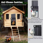 Aluminum Automatic Chicken Coop Door with Waterproof Large Display Timer Electric Chicken Duck Door Intelligent Pinch Protection