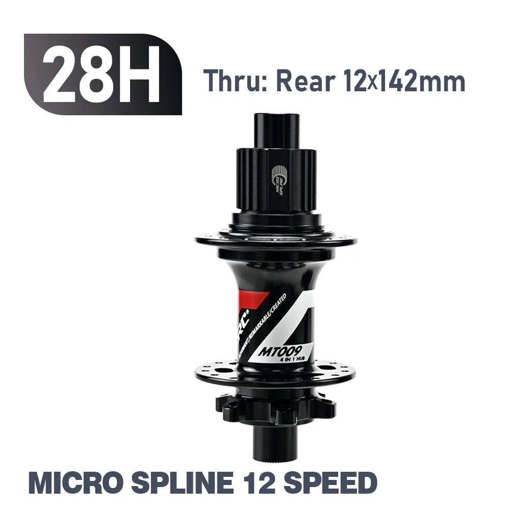 ARC MT009 Rear Hub 4in1 BOOST 10x135 12x142 12x148 MTB XC Gravel E Bike Bicycle Hub 28H 32H HG XD MS-Micro Spline 12V 6 Pawl