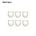 80ml 6pcs / 80ml-450ml