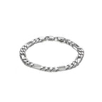 Punk 925 sterling silver 4/6MM 8 Inches Figaro Chain For Men Simple Women Hip Hop Bracelet Jewelry Party Accessories Wholesale