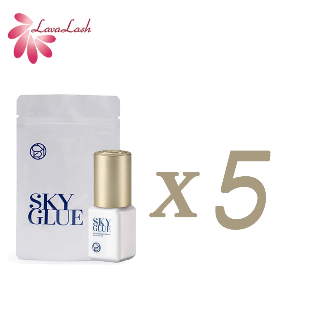 5ml Sky Glue Fast Dry Strong False Lash Adhesive Long Lasting 6-7 Weeks Eyelash Extension Glue Low Smell No Irritation