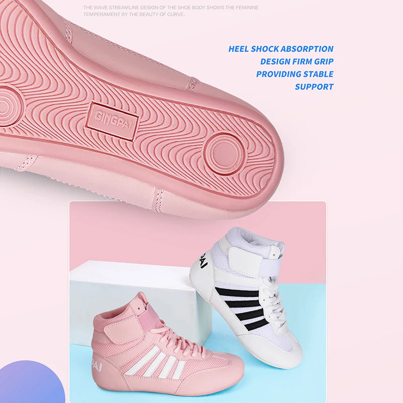 Wrestling Shoe Fighting Boxing Shoes Rubber Outsole Breathable For Men Women Child,Anti Slip Wrestling Sneakers