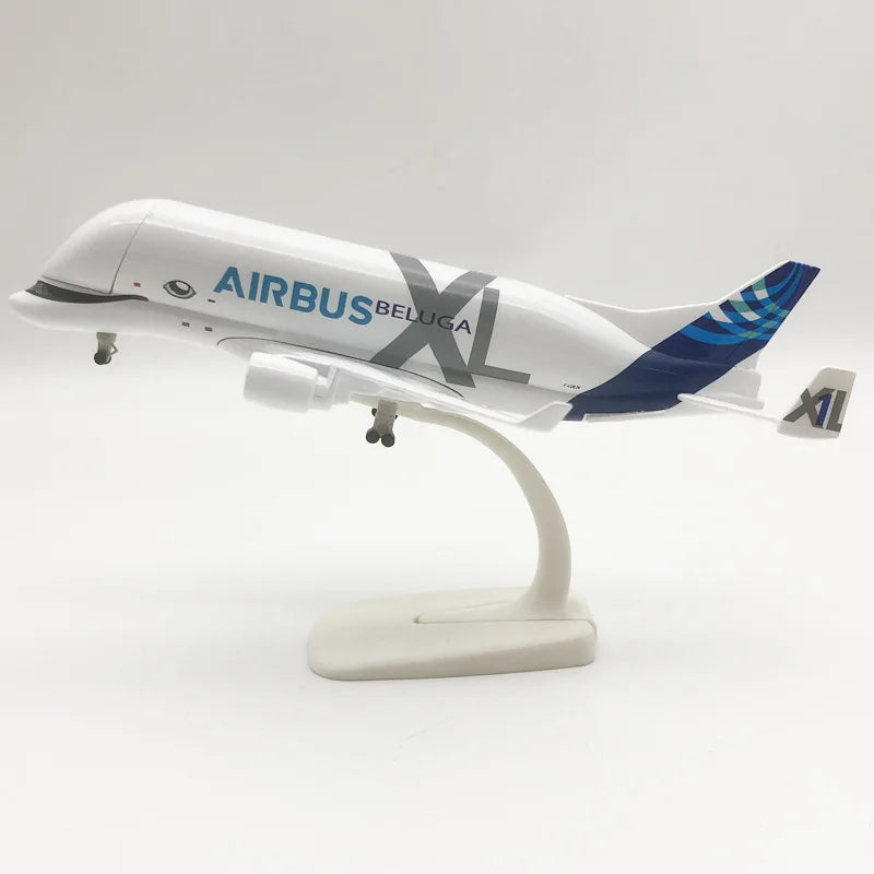 A330 Beluga Airways Airplane 42cm/20cm 1:150 Scale Diecast Resin Aircraft Metal Model Jet Openable Cargo Bay With Base Display